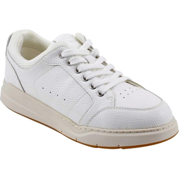 New ( Floor Model) Easy Spirit Dilli Court Sneaker White Leather Size 11 - Picture 1 of 9